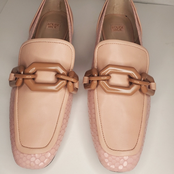 Louis et Cie pink buckle leather loafers - Picture 8 of 11